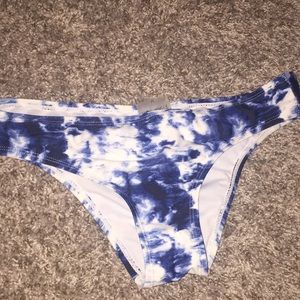 Hot water tie dye bikini bottom